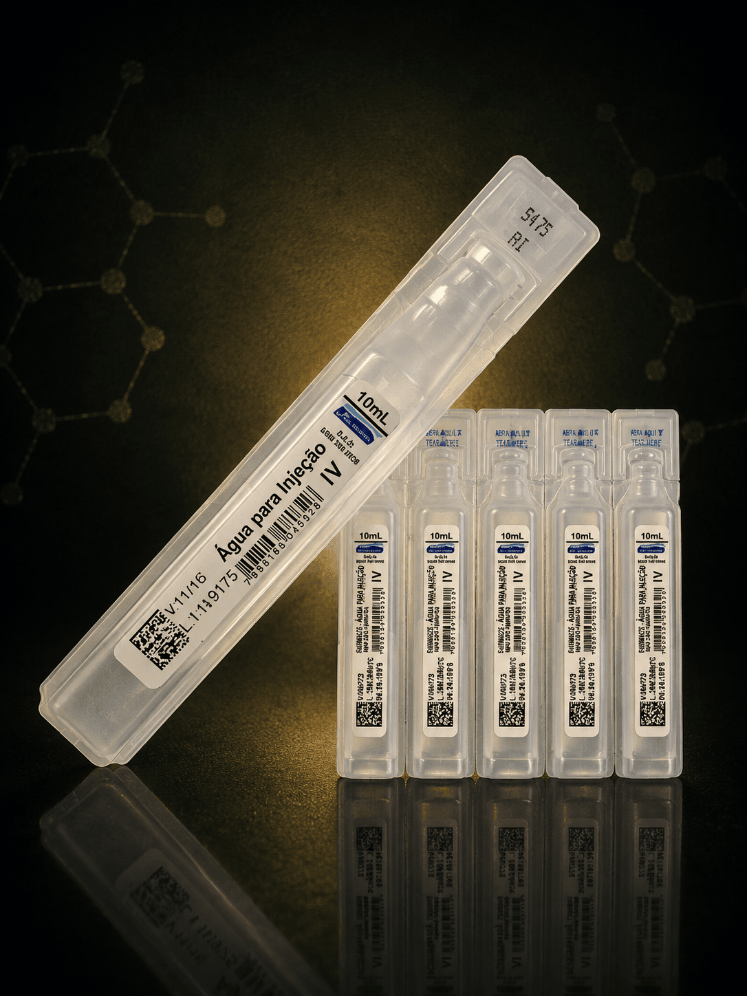 Água Destilada Estéril 10ml para Diluir Uso Clínico — foto 1