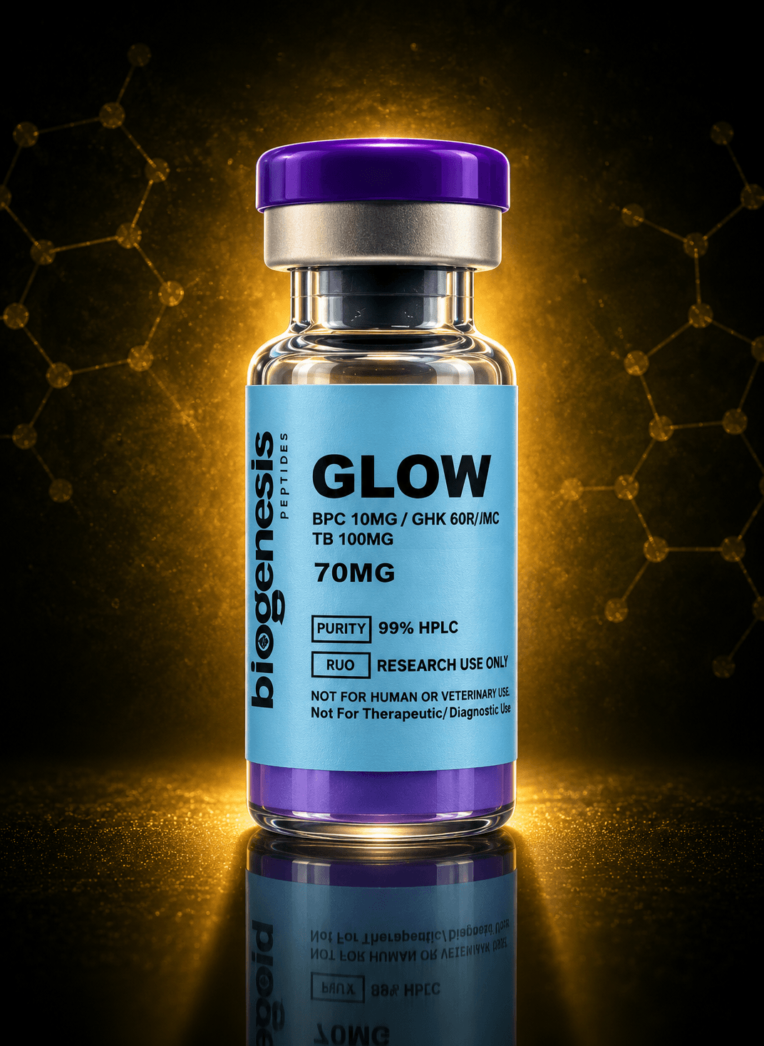 Biogenesis® GLOW 70mg – Blend Peptídico — foto 1
